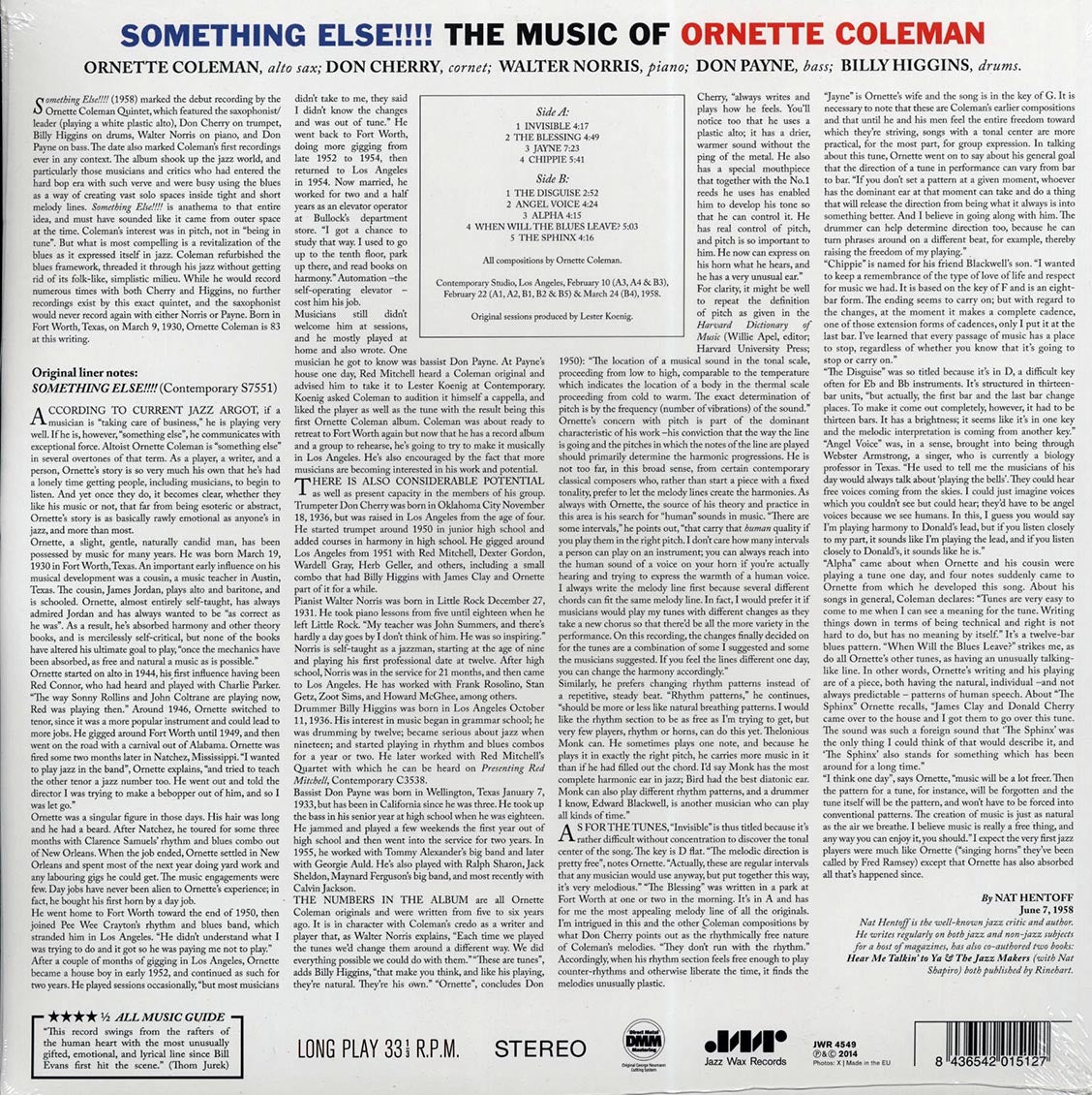 Ornette Coleman - Something Else!!! The Music Of Ornette Coleman