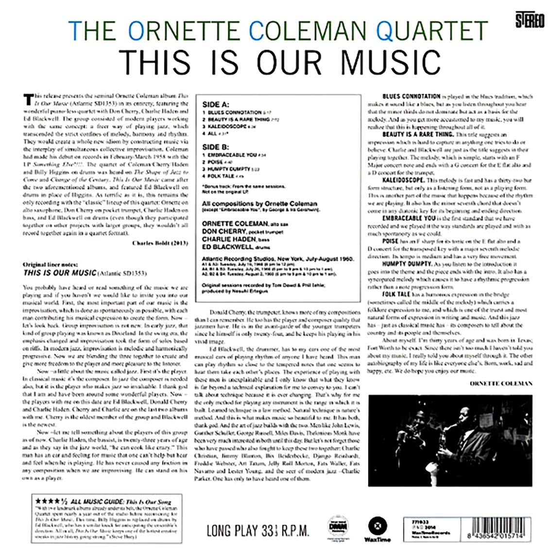 Ornette Coleman Quartet - This Is Our Music