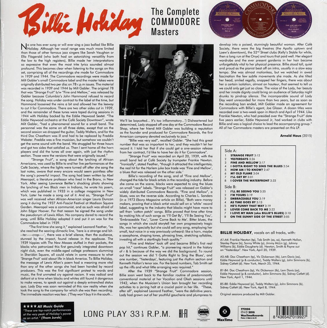 Billie Holiday - The Complete Commodore Masters