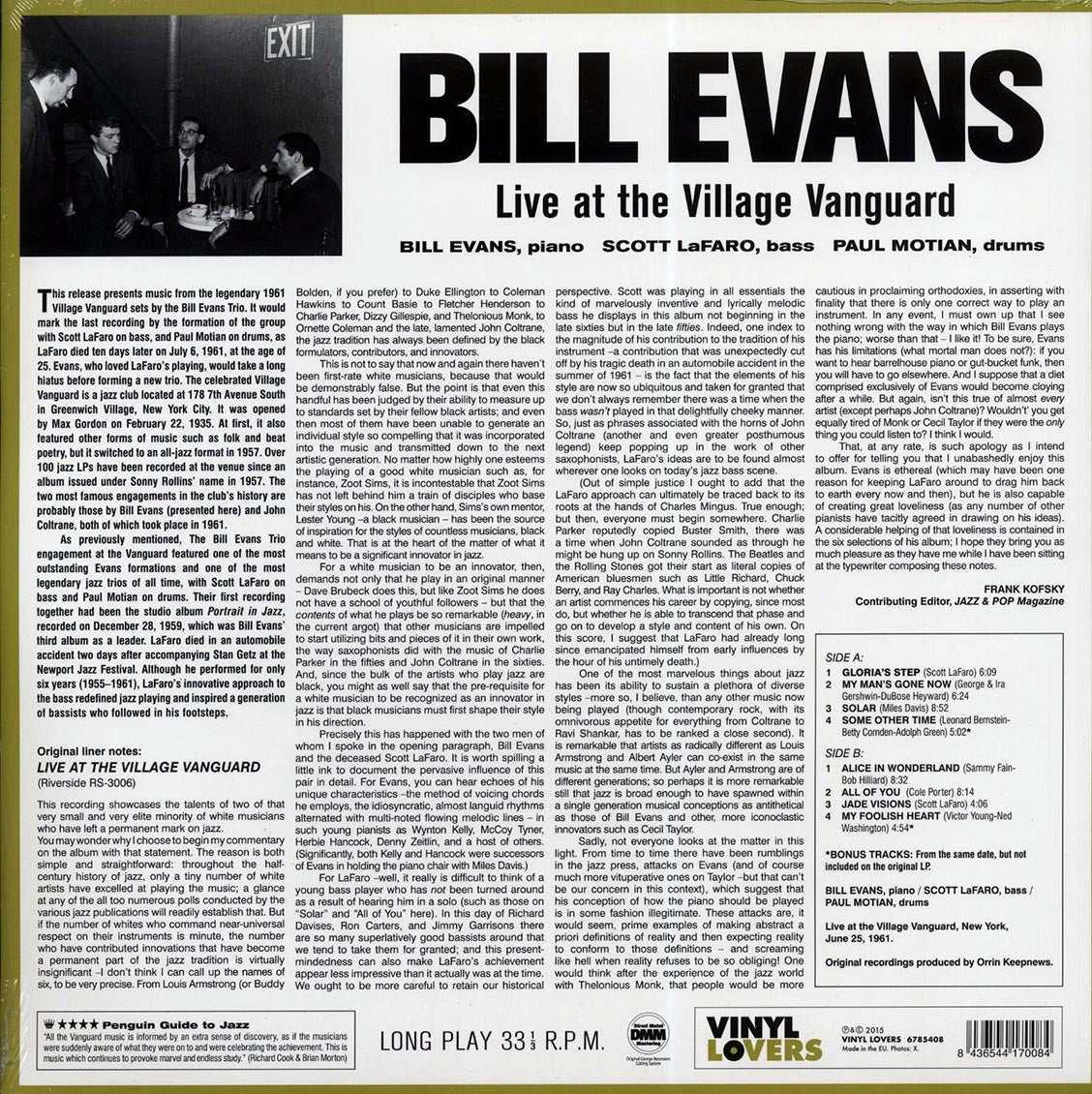 Bill Evans - Live At The Village Vanguard