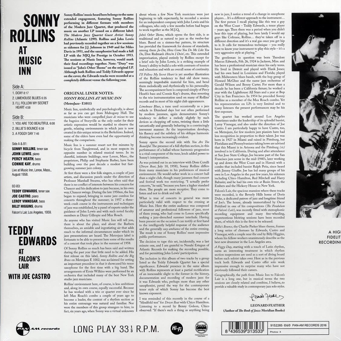 Sonny Rollins - At Music Inn