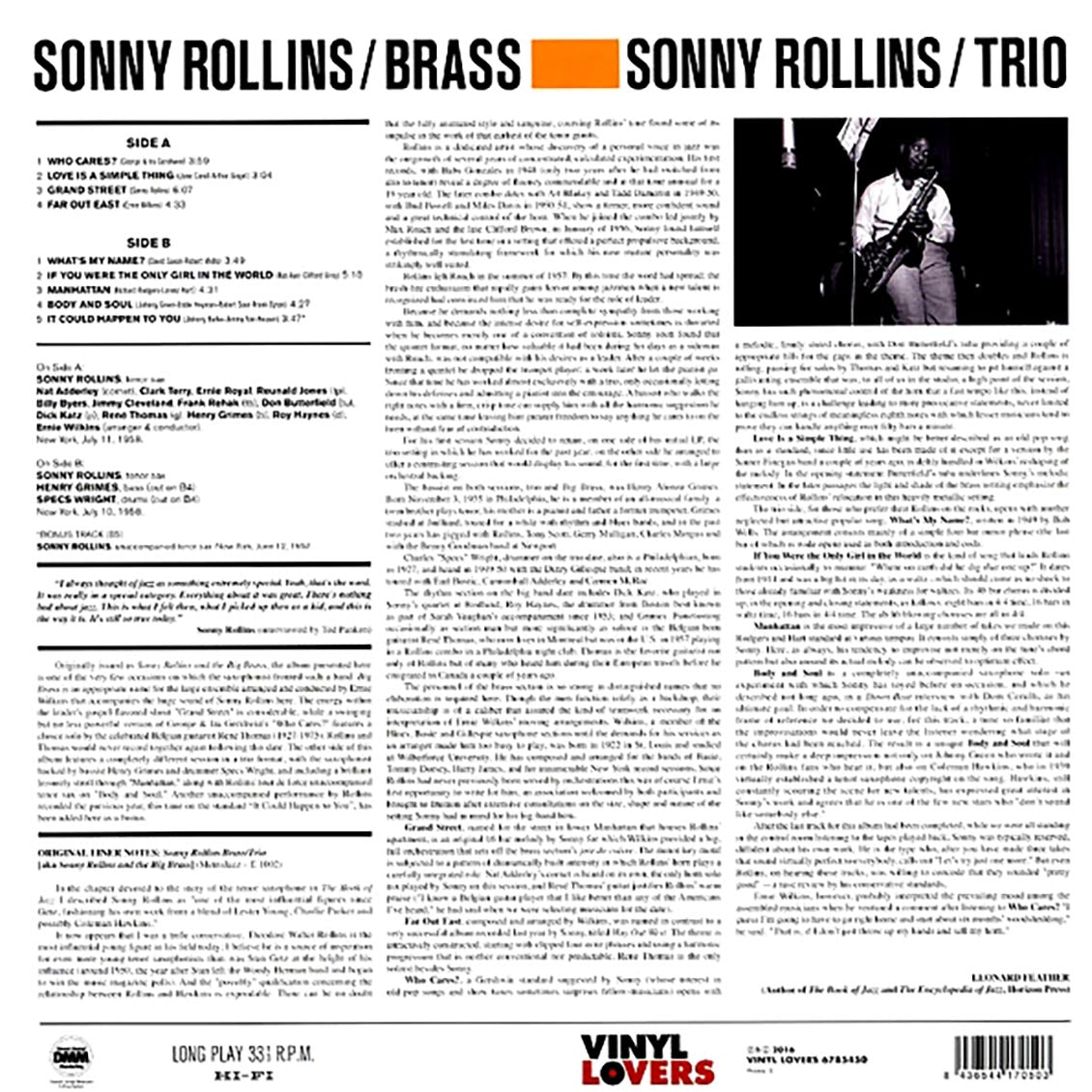 Sonny Rollins - Brass / Trio