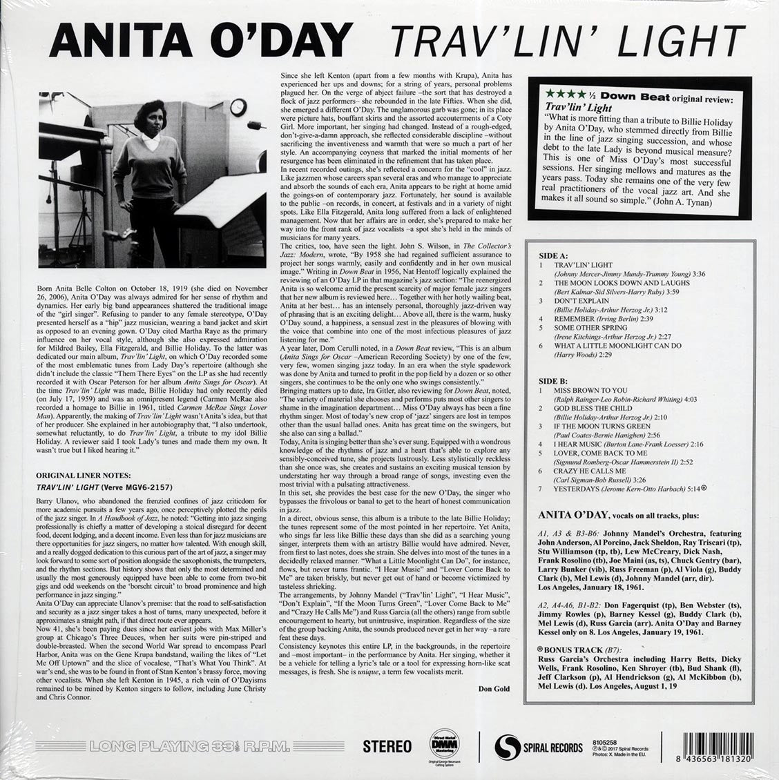 Anita O'Day - Trav'lin' Light