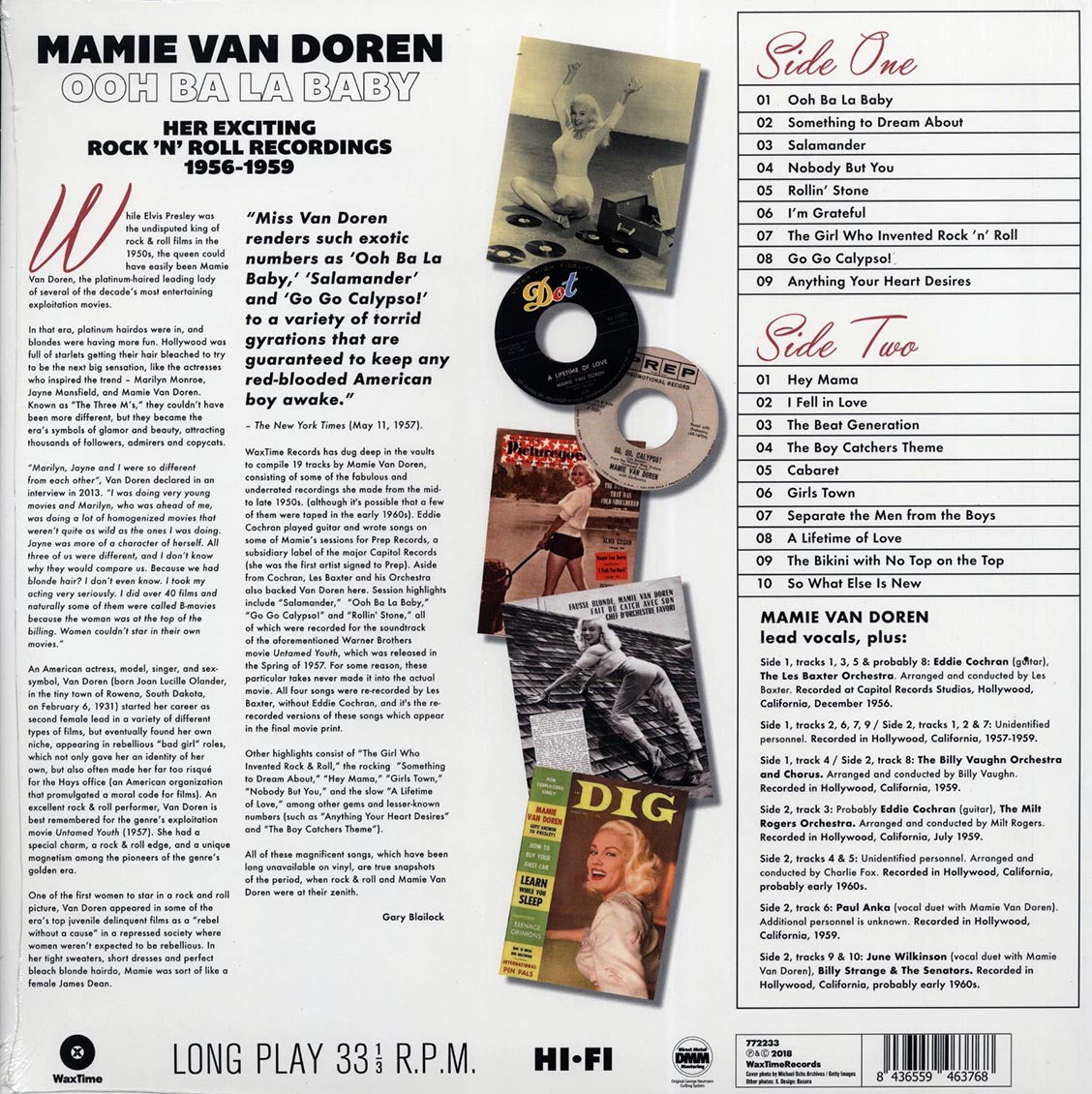 Mamie Van Doren - Ooh Ba La Baby: Her Exciting Rock N Roll Recordings 1956-1959