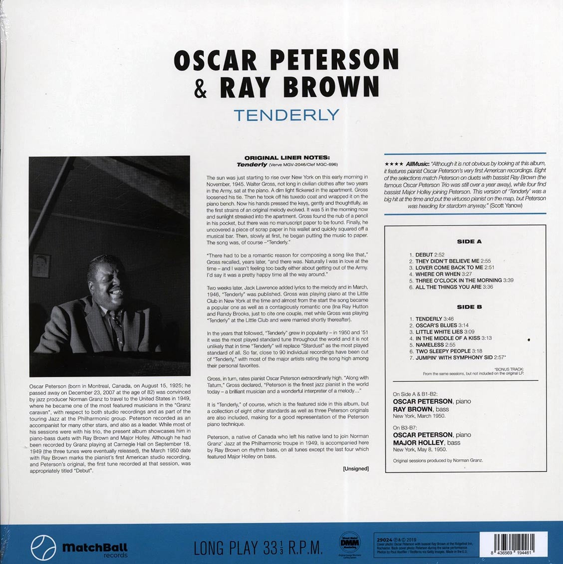 Oscar Peterson, Ray Brown - Tenderly