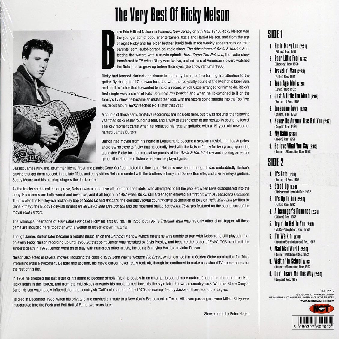 Ricky Nelson - The Very Best Of Ricky Nelson