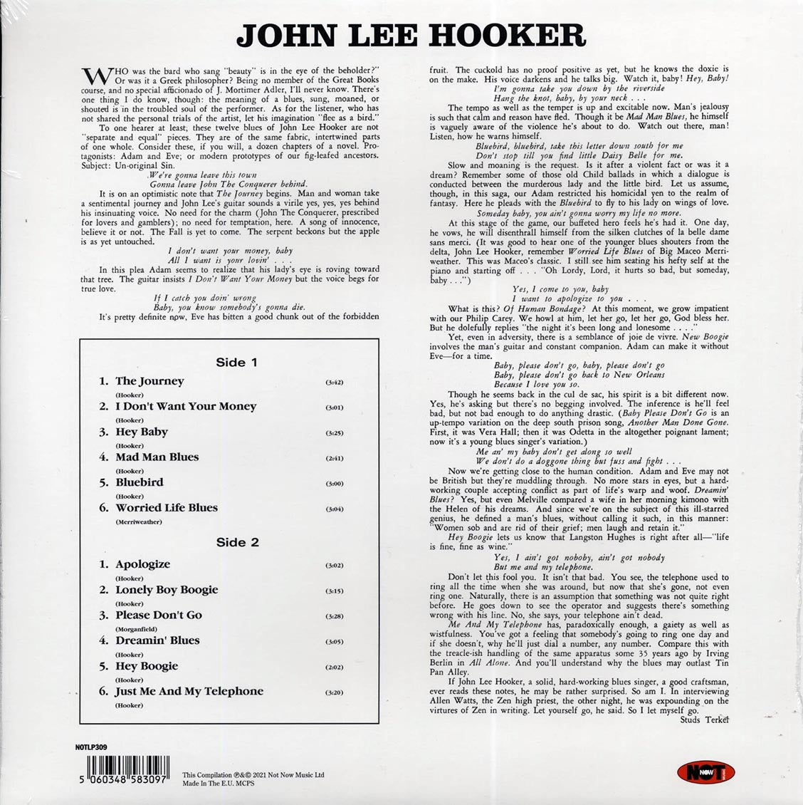 John Lee Hooker - Plays & Sings The Blues