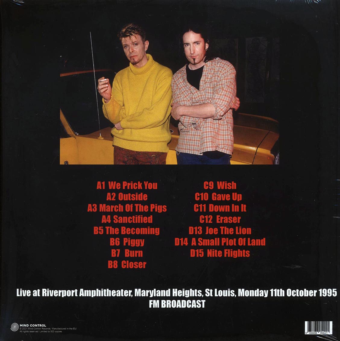 Nine Inch Nails, David Bowie - Live At Riverfront Amphitheater, Maryland Heights, St. Louis, Monday 11th October 1995 FM Broadcast