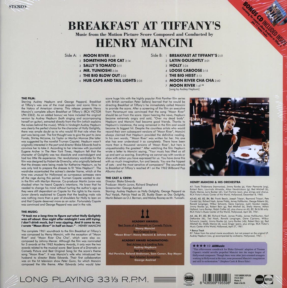 Henry Mancini - Breakfast At Tiffany's: Music From The Motion Picture Score