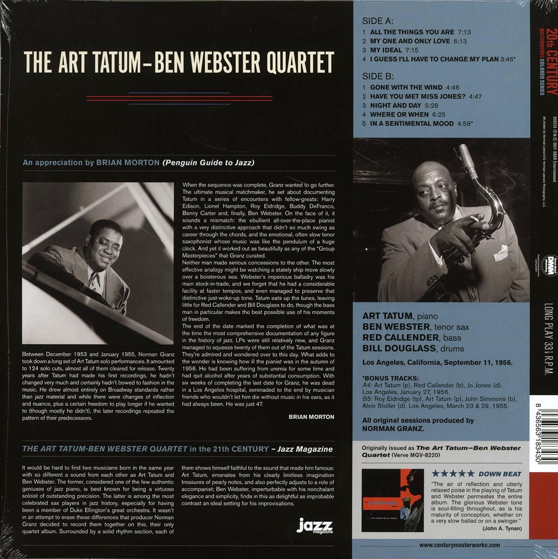 Art Tatum-Ben Webster Quartet - Art Tatum-Ben Webster Quartet