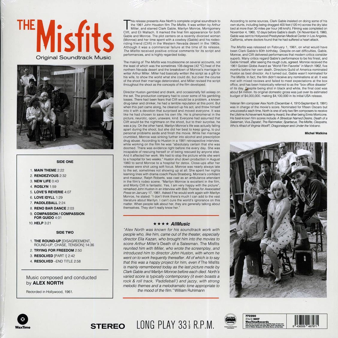 Alex North - The Misfits: Original Soundtrack Music