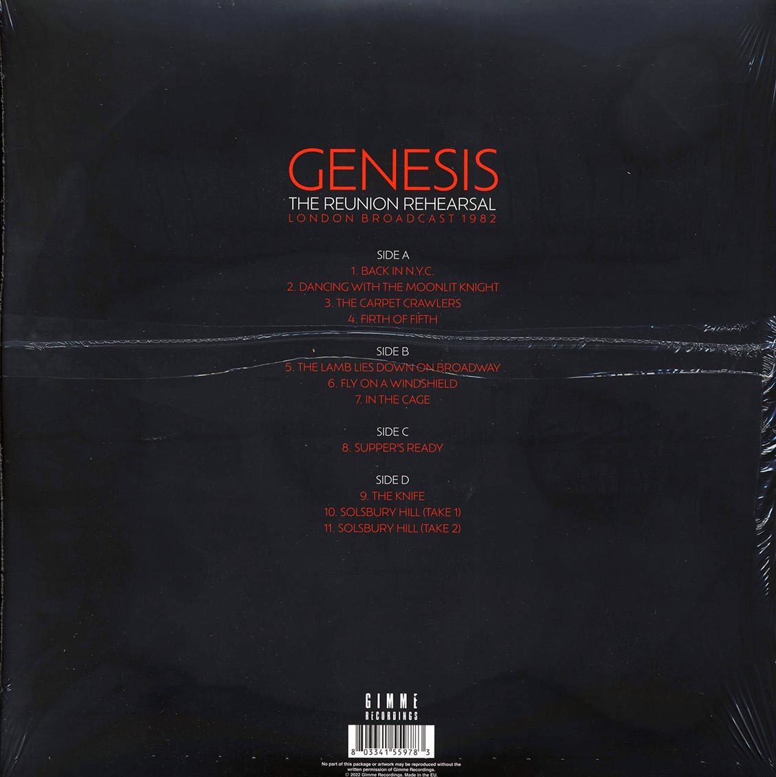 Genesis - The Reunion Rehearsals: London Broadcast 1982