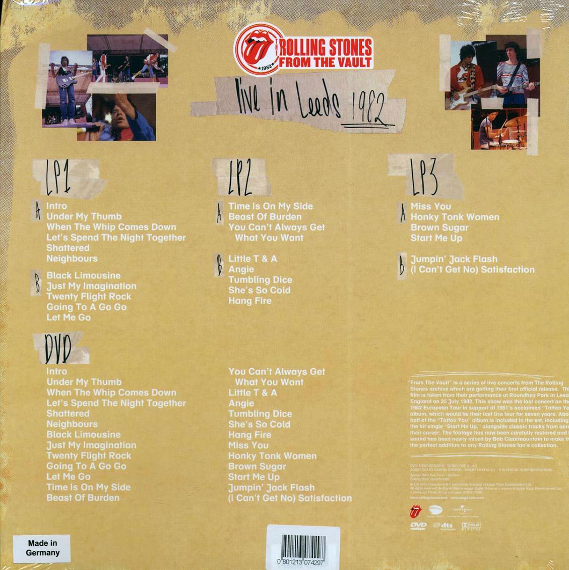 The Rolling Stones - From The Vault: Live In Leeds 1982
