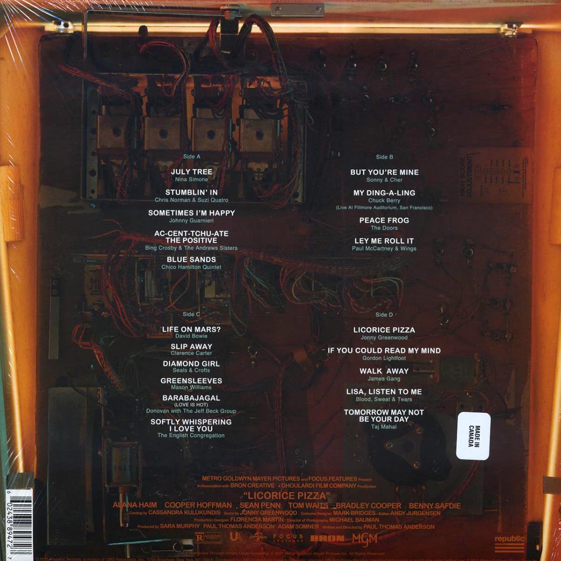David Bowie, Nina Simone, Taj Mahal, The Doors, Chuck Berry, Sonny & Cher, Etc. - Licorice Pizza: Original Motion Picture Soundtrack
