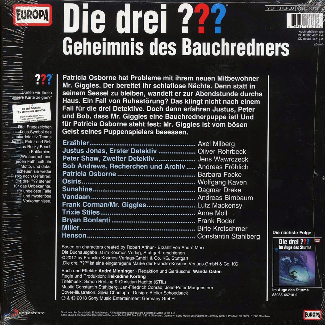 Andre Marx - Die Drei 196: Geheimnis Des Bauchredners
