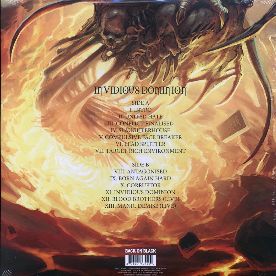 Malevolent Creation - Invidious Dominion