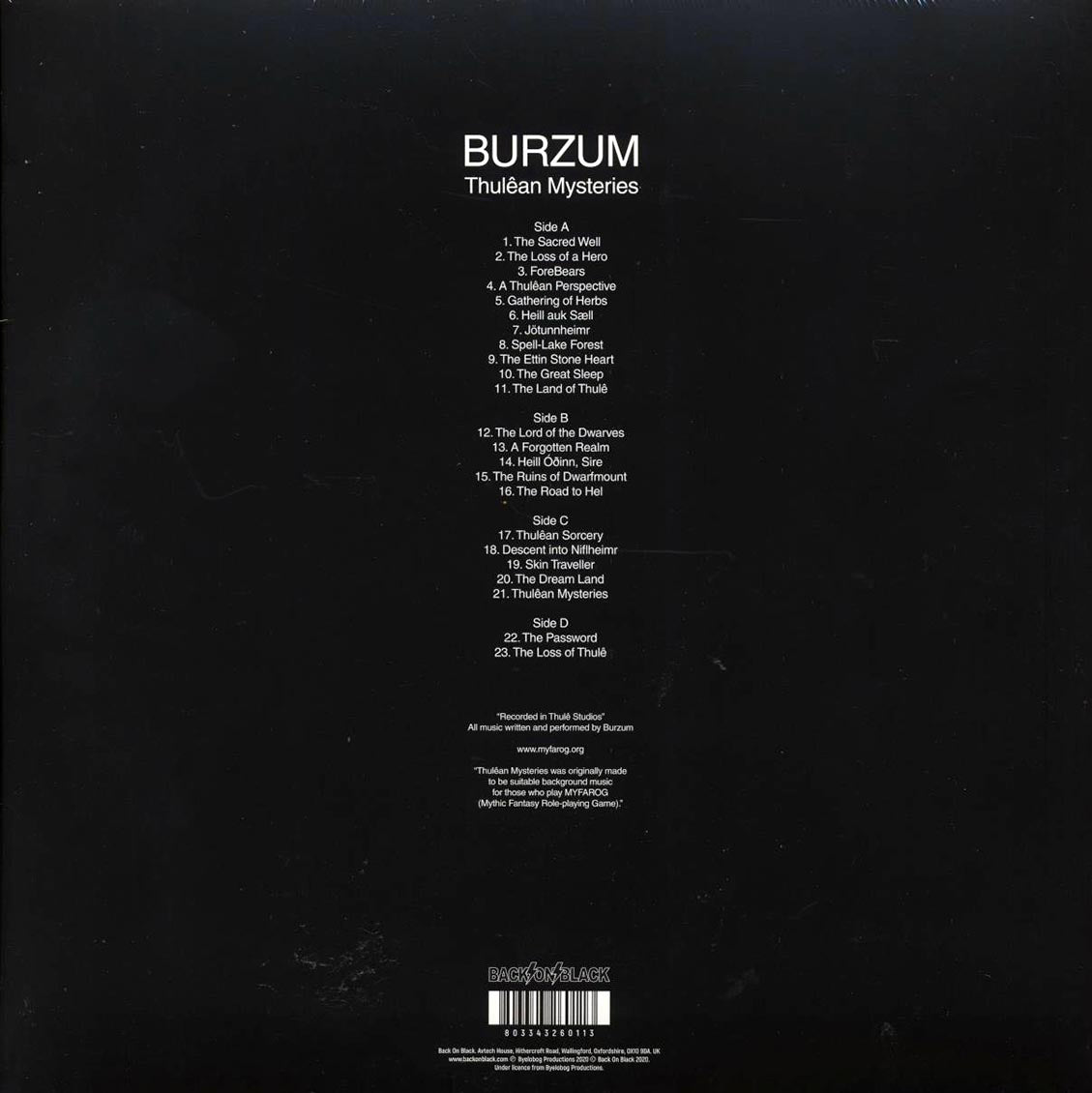 Burzum - Thulean Mysteries