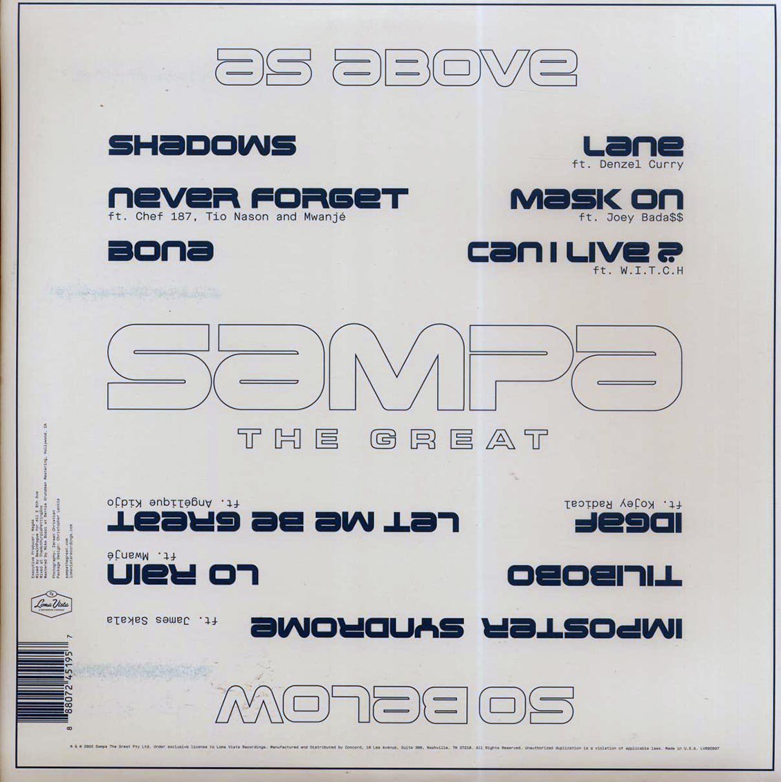 Sampa The Great - As Above So Below