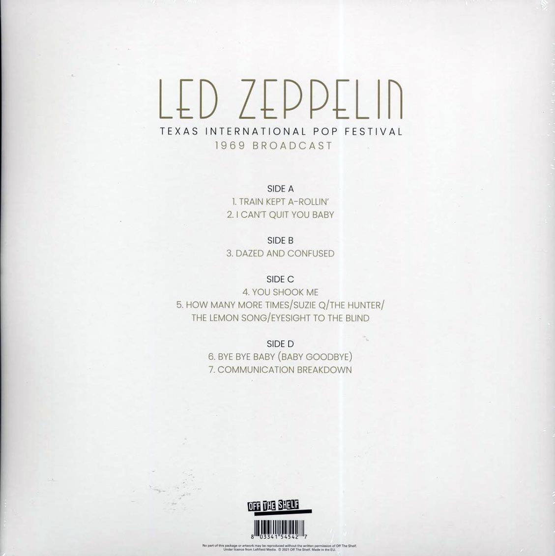 Led Zeppelin - Texas International Pop Festival