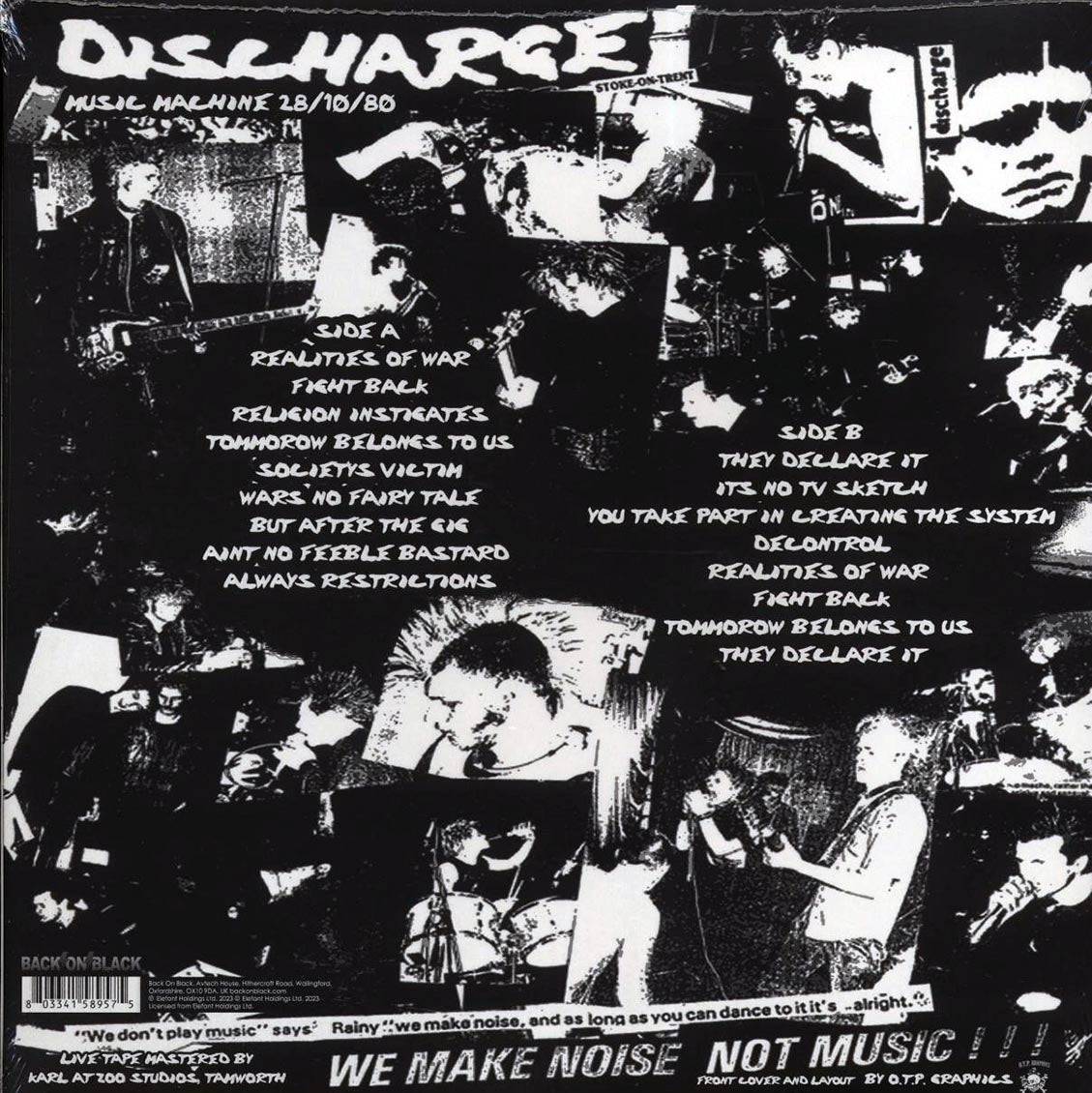 Discharge - First London Gig: Music Machine 28/10/80