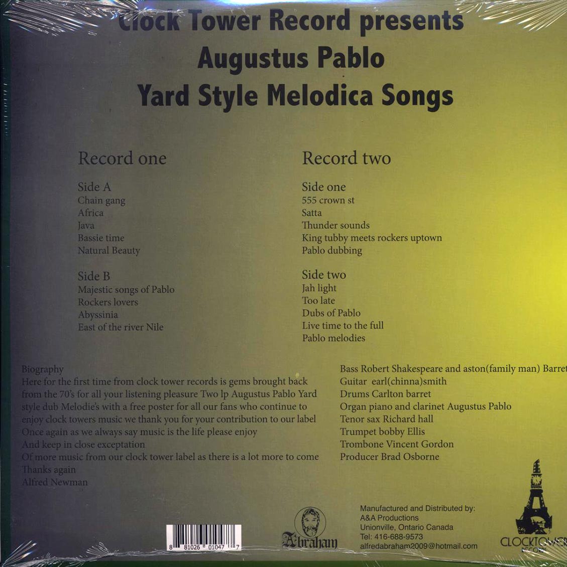 Augustus Pablo - Yard Style Melodica Songs