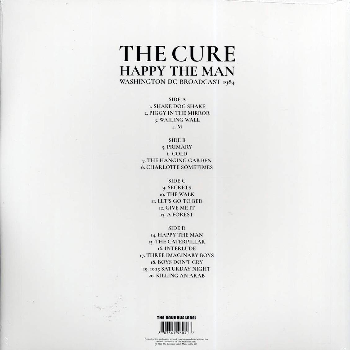 The Cure - Happy The Man: Washington DC Broadcast 1984