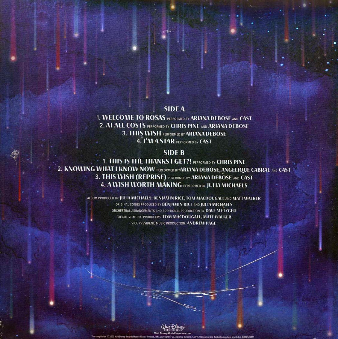 Ariana Debose, Chris Pine, Angelique Cabral, Julia Michaels - Wish: Original Motion Picture Soundtrack
