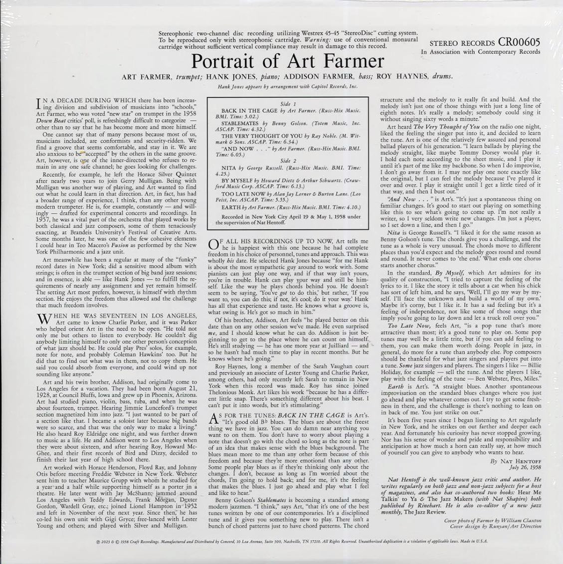Art Farmer - Portrait Of Art Farmer