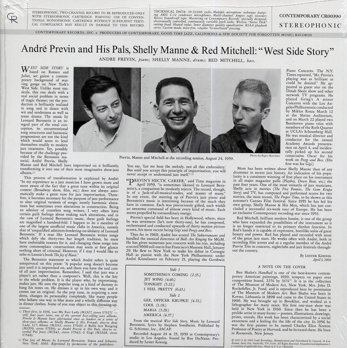 Andre Previn & His Pals Shelly Manne & Red Mitchell - West Side Story