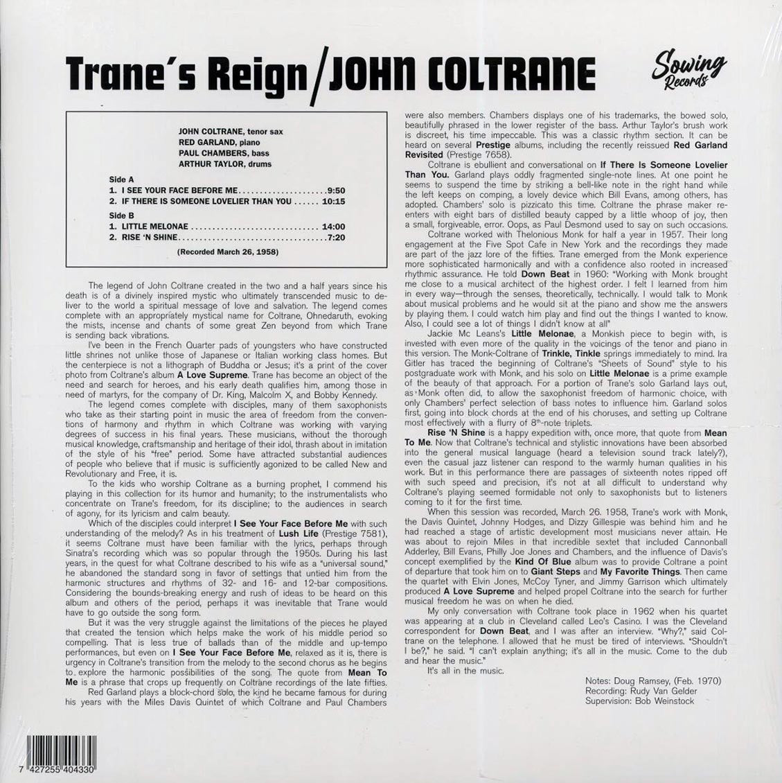 John Coltrane - Trane's Reign