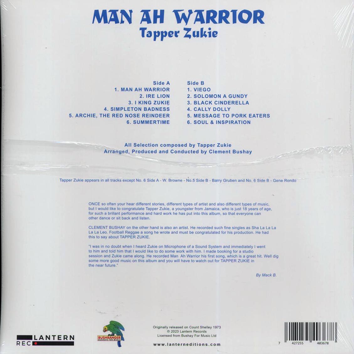 Tappa Zukie - Man Ah Warrior