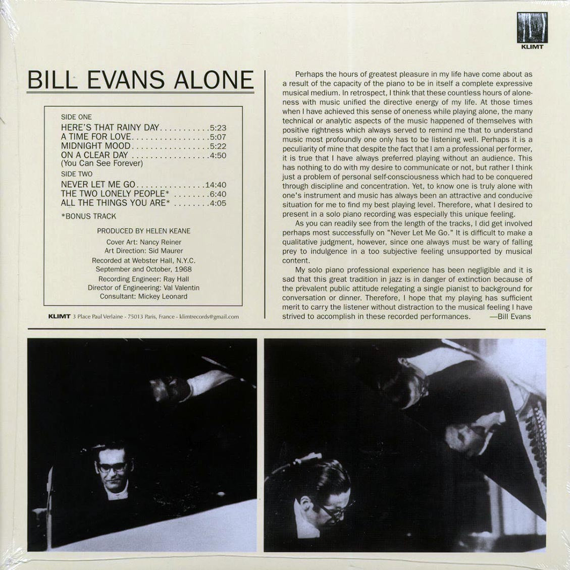 Bill Evans - Alone