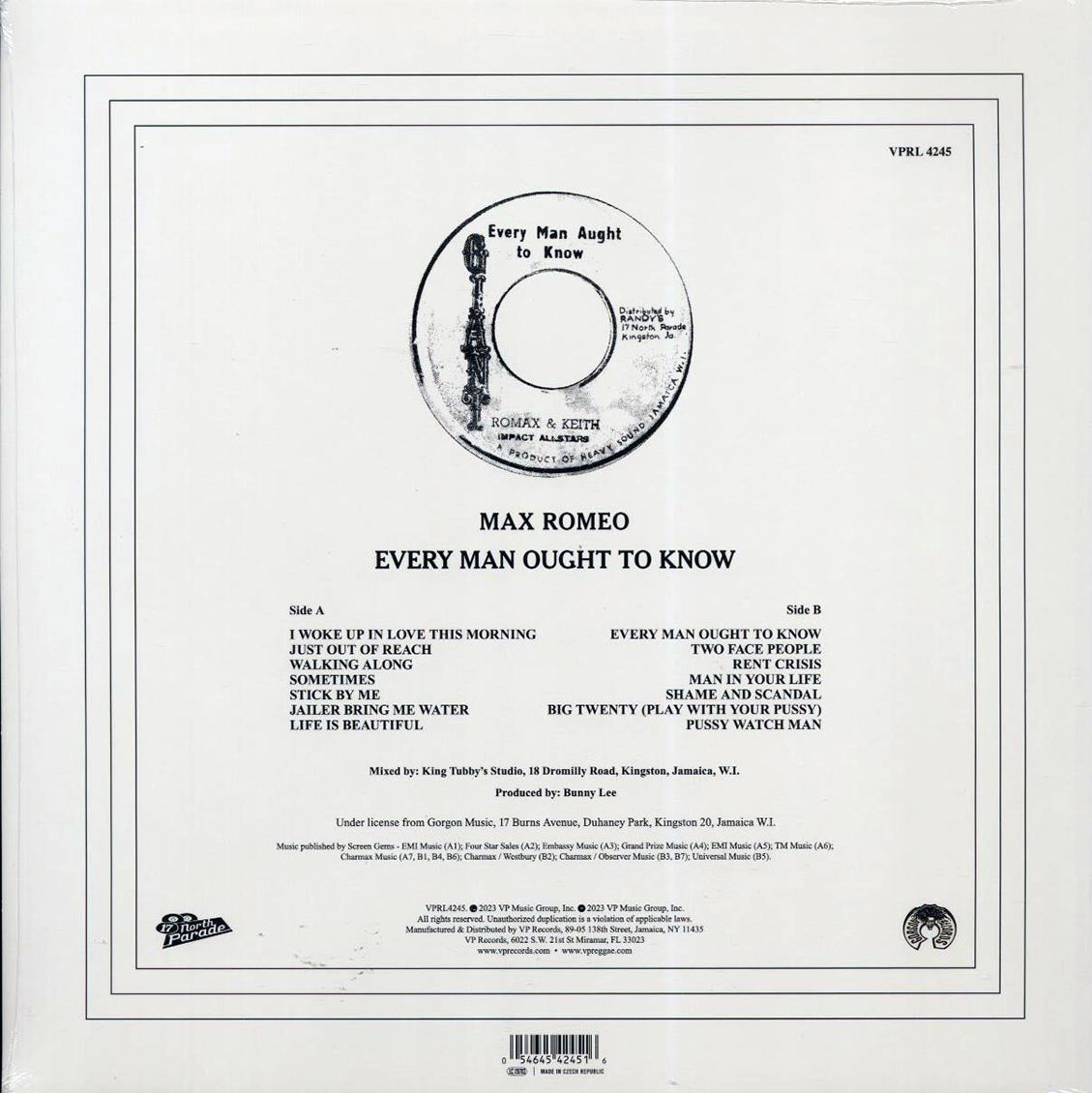 Max Romeo - Every Man Ought To Know