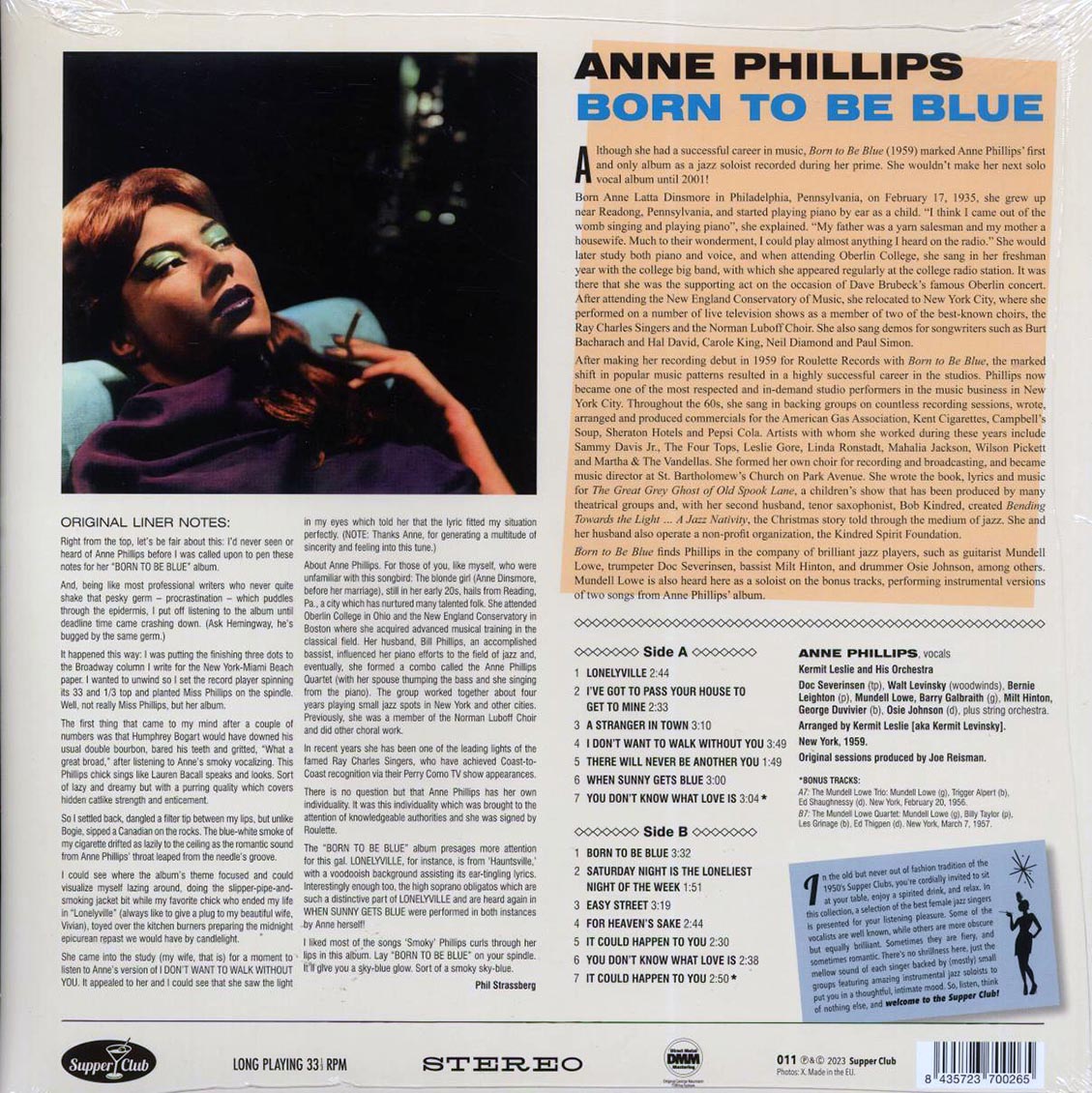 Anne Phillips - Born To Be Blue