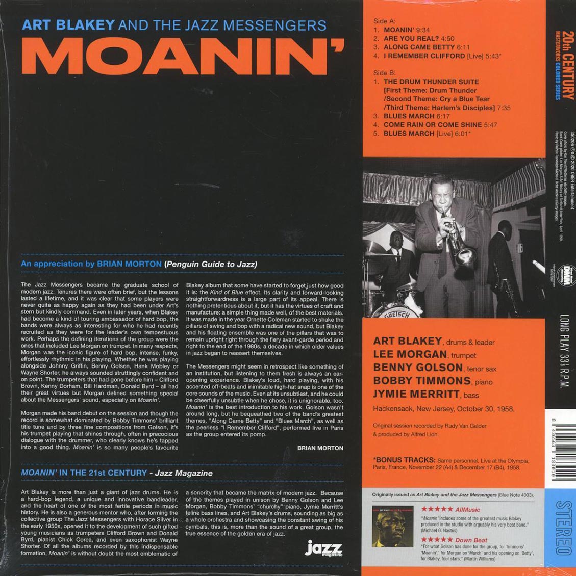 Art Blakey & The Jazz Messengers - Moanin'