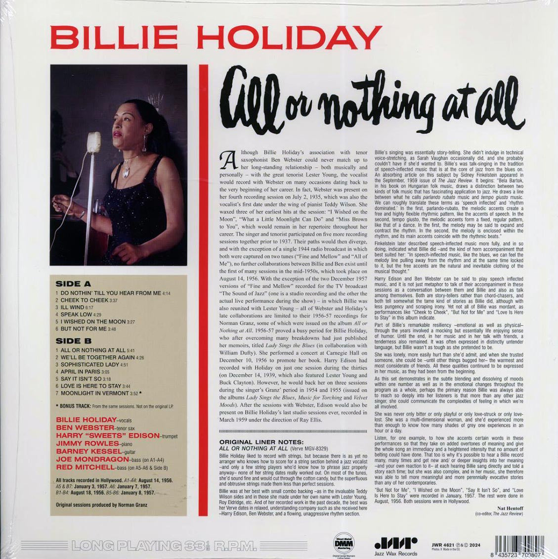 Billie Holiday - All Or Nothing At All