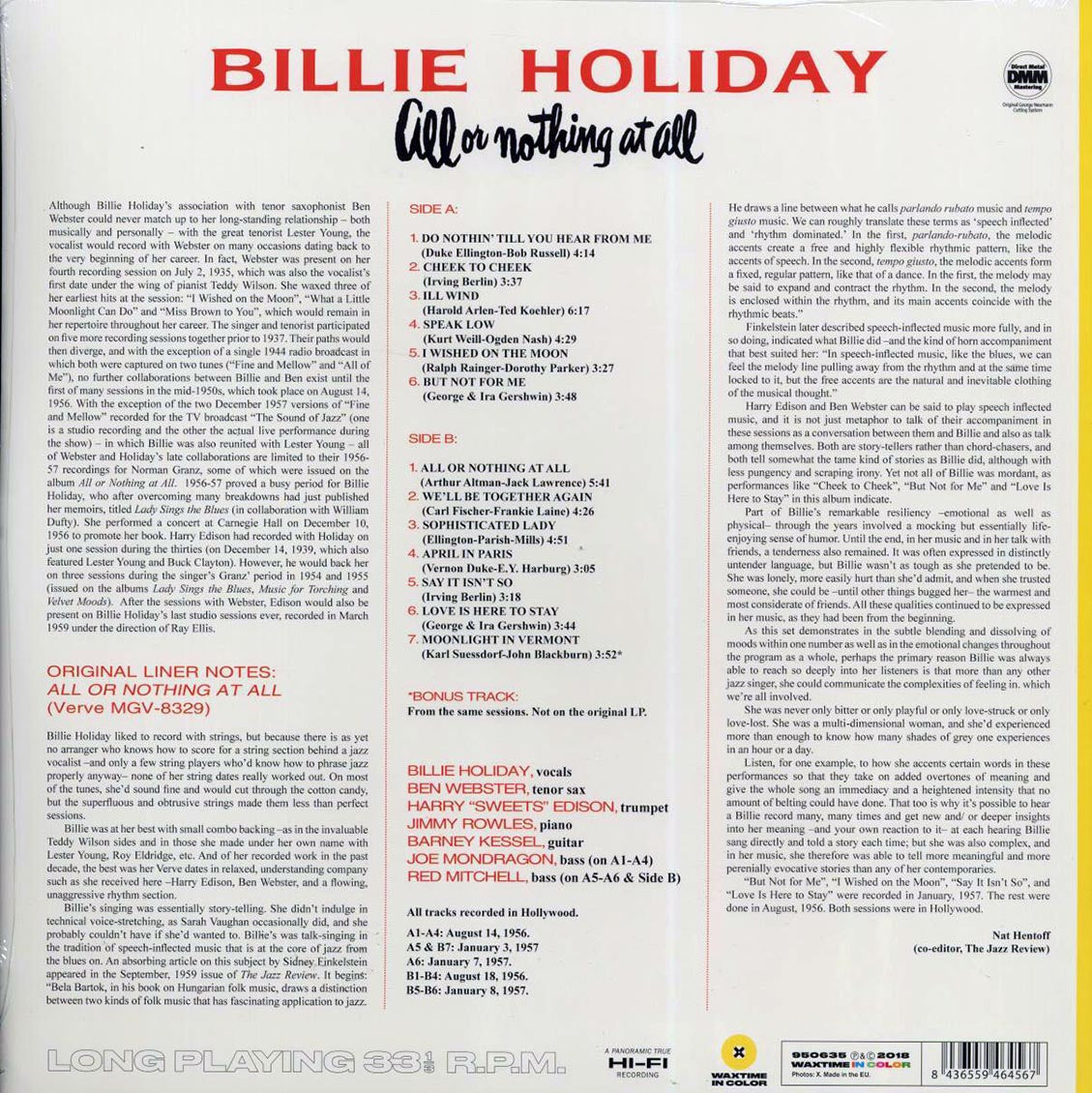 Billie Holiday - All Or Nothing At All