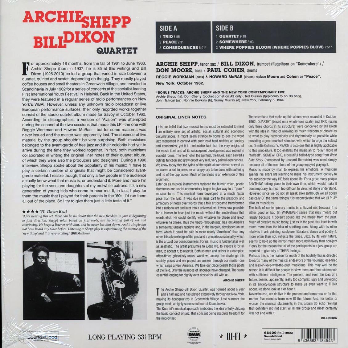 Archie Shepp-Bill Dixon Quartet - Archie Shepp-Bill Dixon Quartet