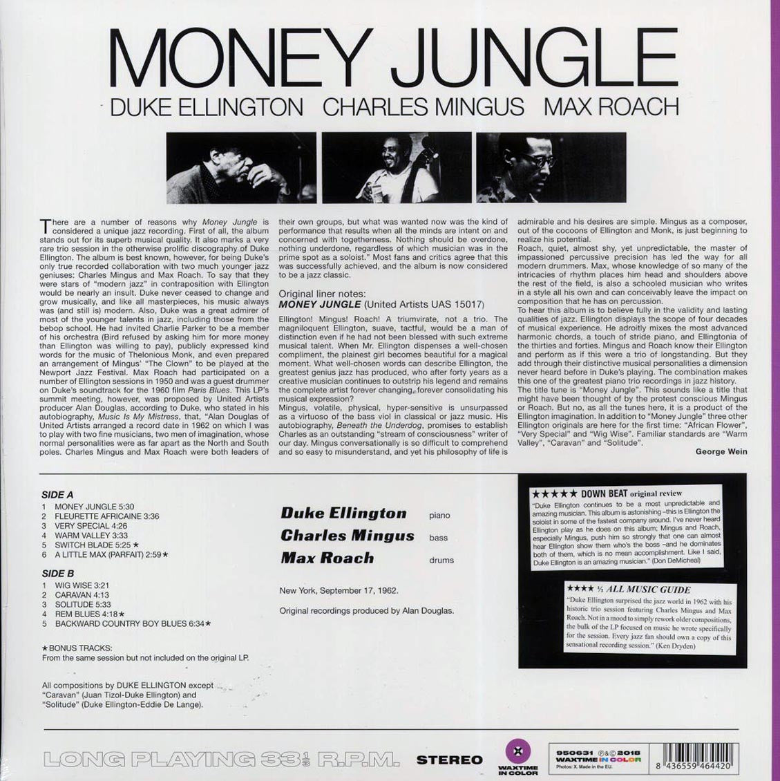 Duke Ellington, Charlie Mingus, Max Roach - Money Jungle