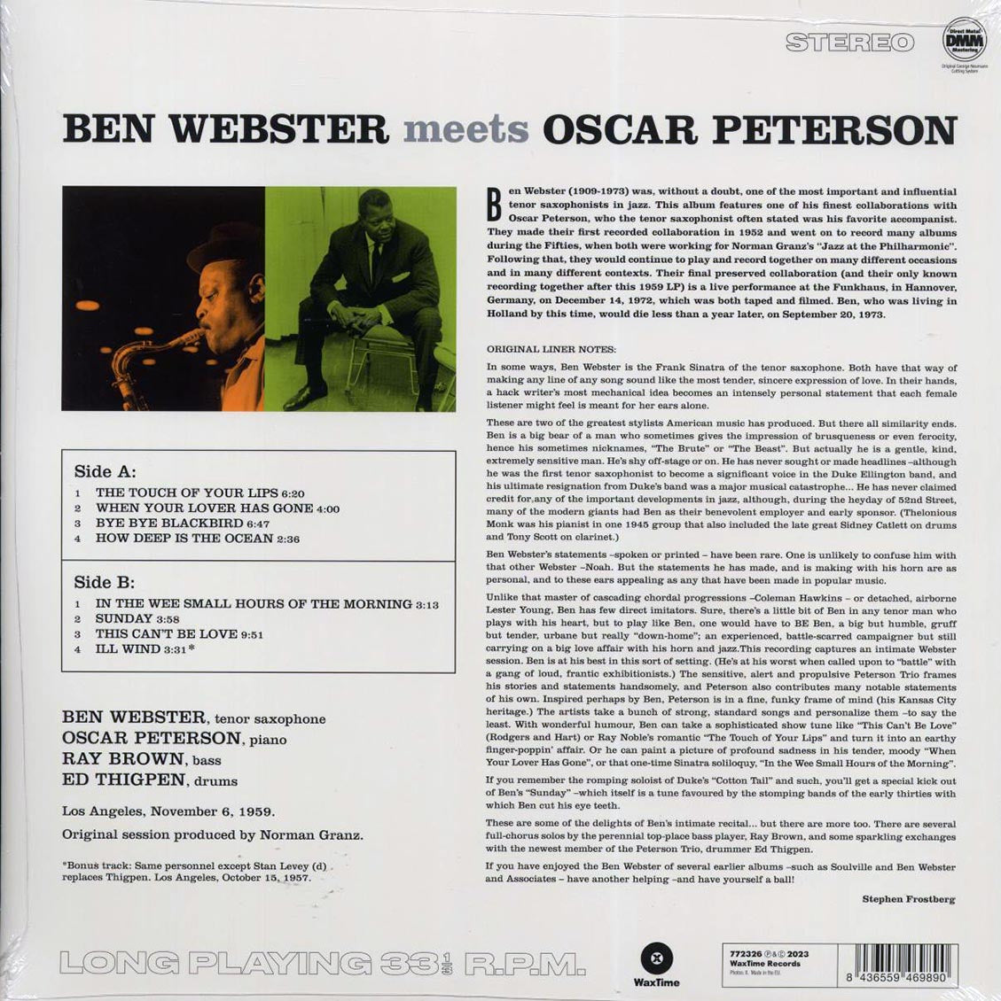 Ben Webster, Oscar Peterson - Ben Webster Meets Oscar Peterson