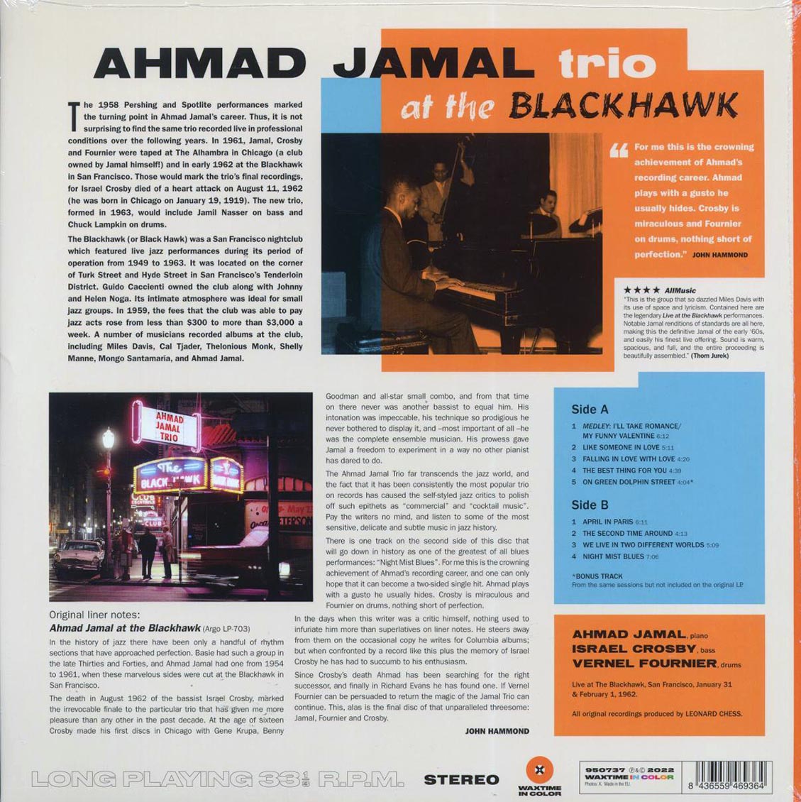 Ahmad Jamal Trio - At The Blackhawk