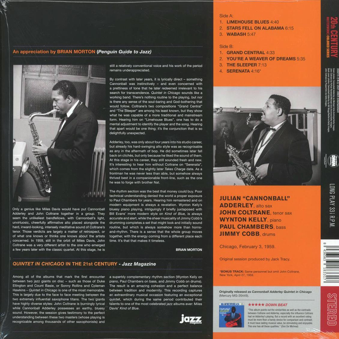 Cannonball Adderley, John Coltrane - Quintet In Chicago