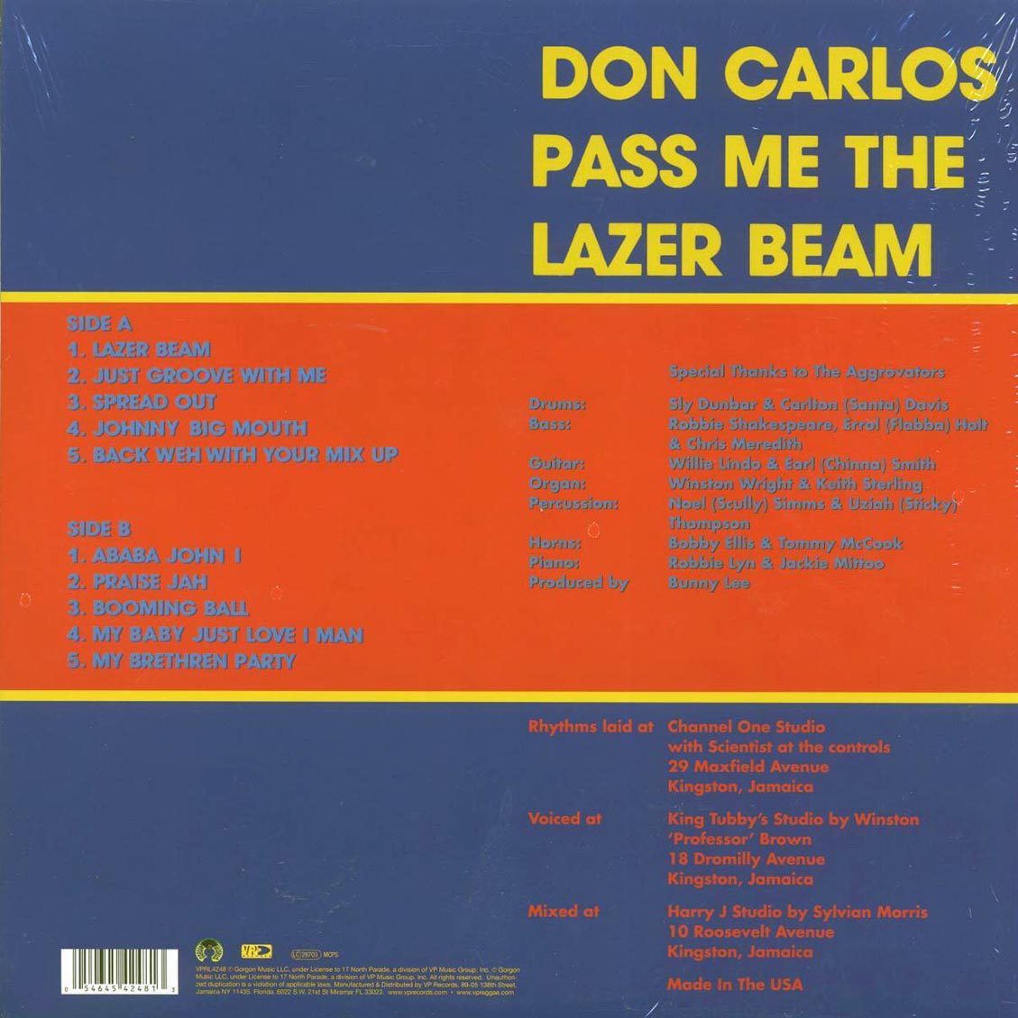 Don Carlos - Pass Me The Lazer Beam