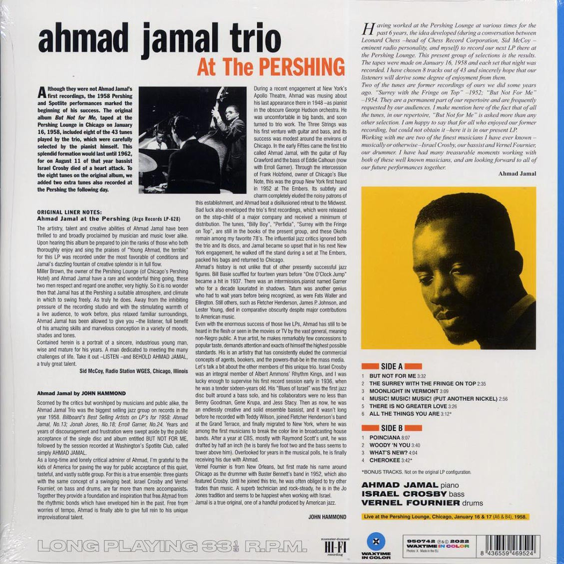 Ahmad Jamal Trio - Ahmad Jamal At The Pershing: But Not For Me