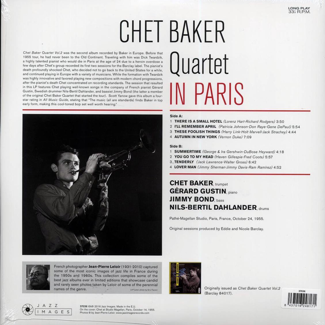 Chet Baker Quartet - In Paris