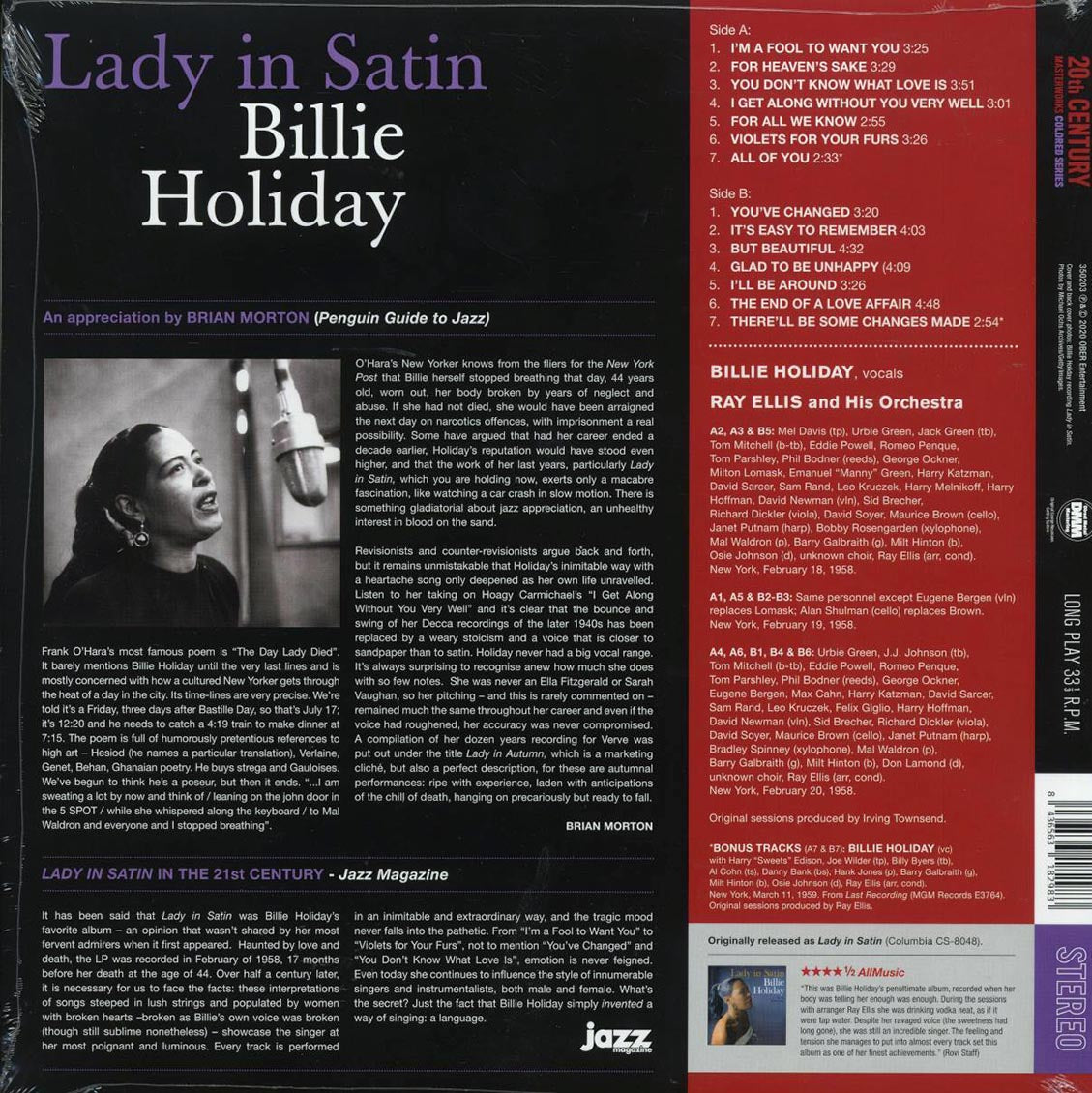 Billie Holiday - Lady In Satin