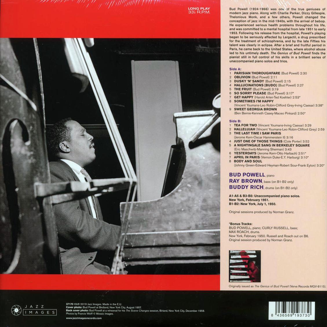 Bud Powell - The Genius Of Bud Powell
