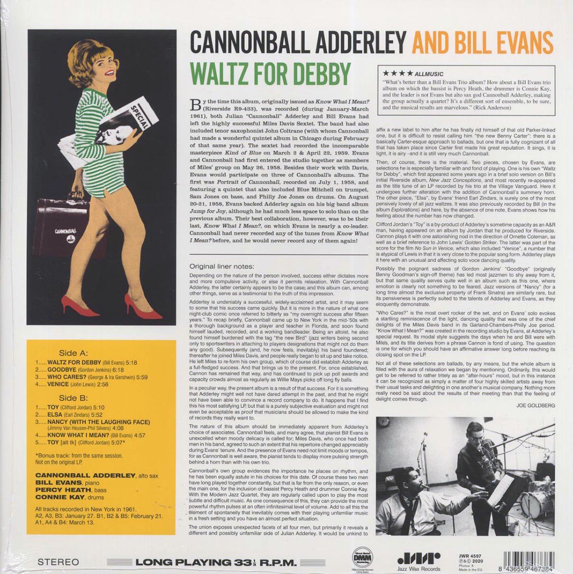 Cannonball Adderley, Bill Evans - Waltz for Debby
