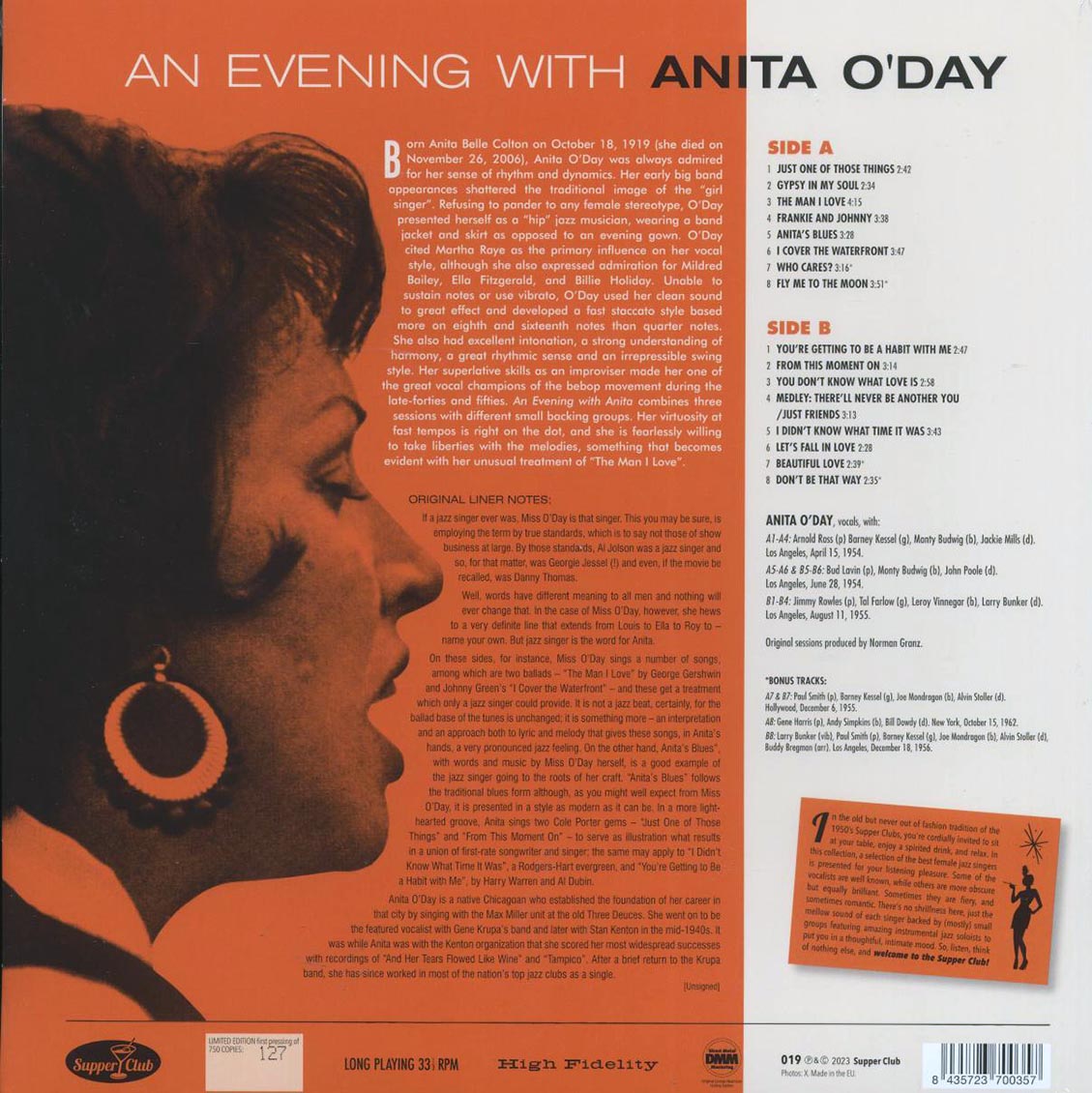 Anita O'Day - An Evening With Anita O'Day