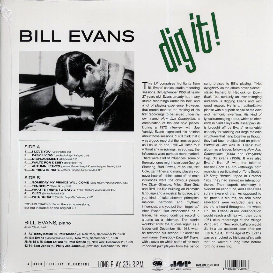 Bill Evans - Dig It!